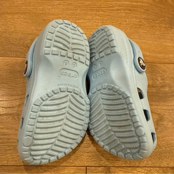 Crocs Toddler Light Blue Clogs Size 8 C - Picture 6 of 7
